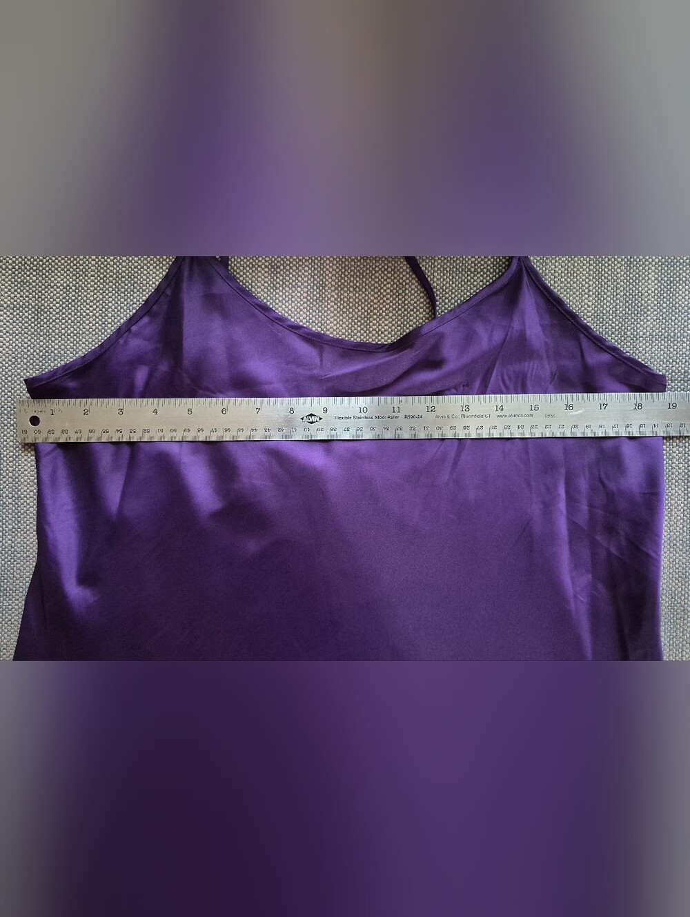 MELLODAY Long Sleeve Chiffon Dress- Navy/Purple Floral - SizeL - Picture 11 of 12